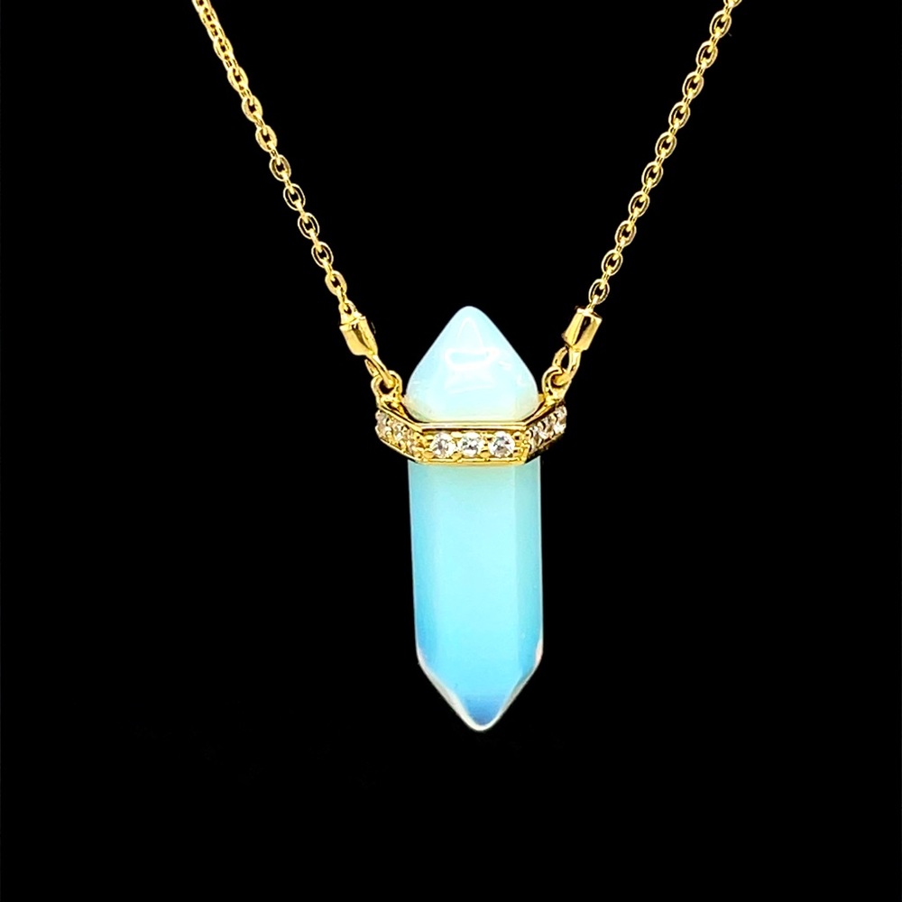 Floating Crystal Necklaces | 14K Gold | Sterling Silver 925 | Gold Vermeil |